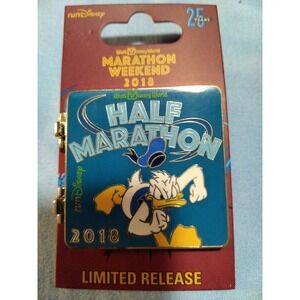 LR Disney Marathon Weekend 2018 runDisney Half Marathon Hinged Pin Donald Duck